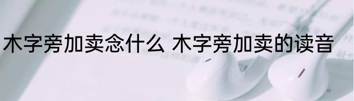 木字旁加卖念什么 木字旁加卖的读音