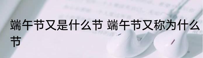 端午节又是什么节 端午节又称为什么节