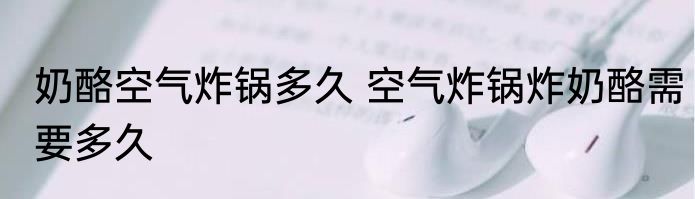 奶酪空气炸锅多久 空气炸锅炸奶酪需要多久