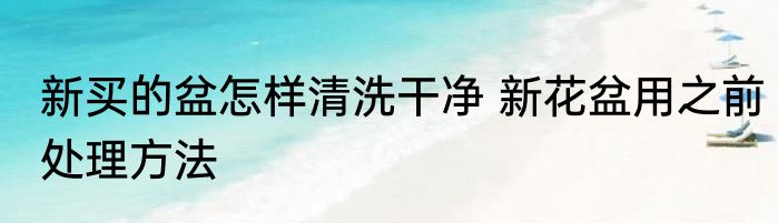 新买的盆怎样清洗干净 新花盆用之前处理方法