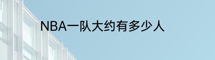 NBA一队大约有多少人