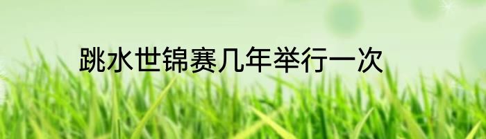 跳水世锦赛几年举行一次