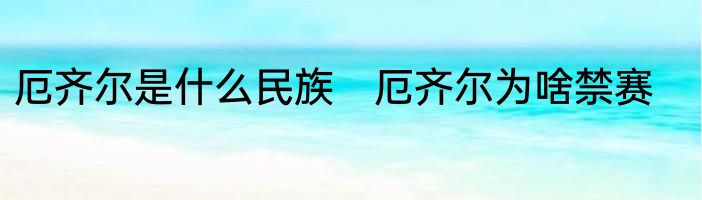 厄齐尔是什么民族　厄齐尔为啥禁赛
