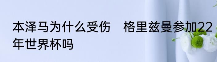 本泽马为什么受伤　格里兹曼参加22年世界杯吗