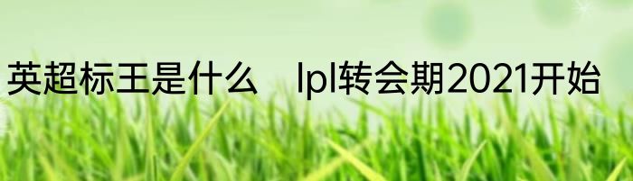 英超标王是什么　lpl转会期2021开始