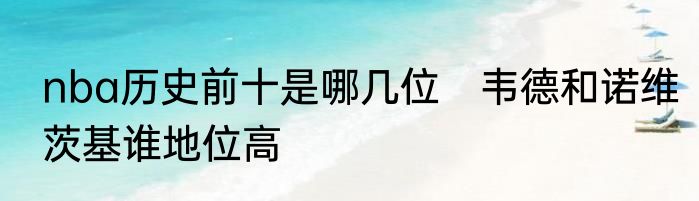 nba历史前十是哪几位　韦德和诺维茨基谁地位高