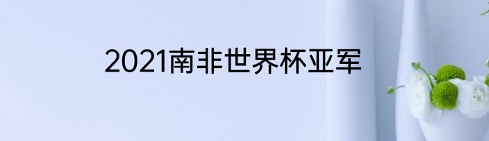 2021南非世界杯亚军