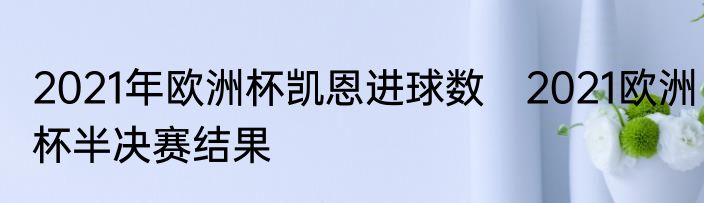 2021年欧洲杯凯恩进球数　2021欧洲杯半决赛结果