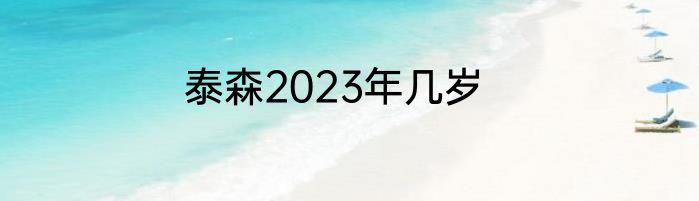 泰森2023年几岁