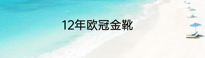 12年欧冠金靴