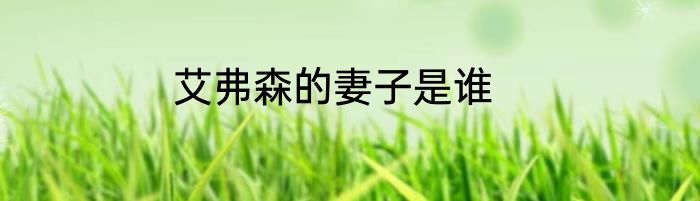 艾弗森的妻子是谁