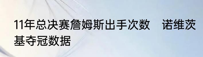 11年总决赛詹姆斯出手次数　诺维茨基夺冠数据