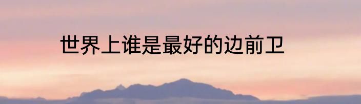 世界上谁是最好的边前卫