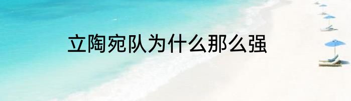 立陶宛队为什么那么强