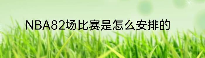 NBA82场比赛是怎么安排的