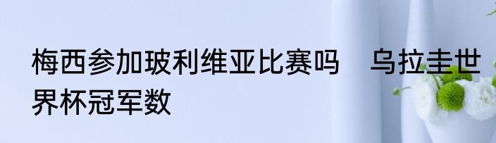 梅西参加玻利维亚比赛吗　乌拉圭世界杯冠军数