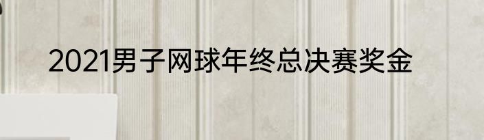 2021男子网球年终总决赛奖金