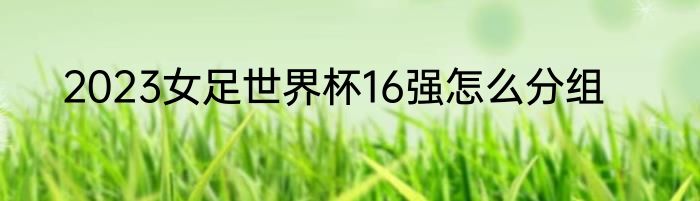2023女足世界杯16强怎么分组