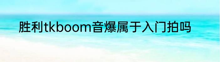 胜利tkboom音爆属于入门拍吗