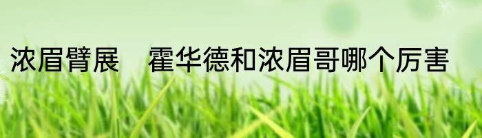 浓眉臂展　霍华德和浓眉哥哪个厉害