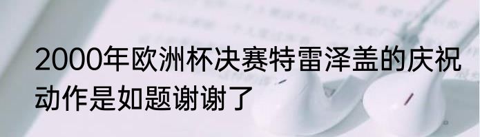 2000年欧洲杯决赛特雷泽盖的庆祝动作是如题谢谢了