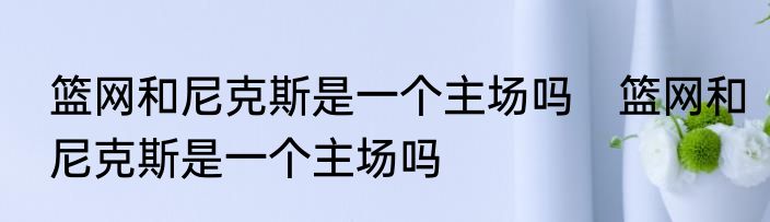 篮网和尼克斯是一个主场吗　篮网和尼克斯是一个主场吗