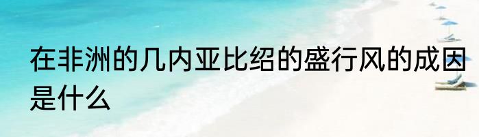 在非洲的几内亚比绍的盛行风的成因是什么