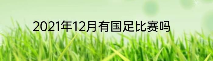 2021年12月有国足比赛吗