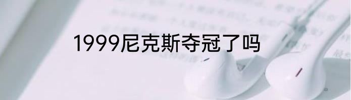 1999尼克斯夺冠了吗