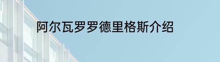阿尔瓦罗罗德里格斯介绍