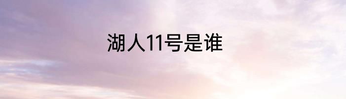 湖人11号是谁