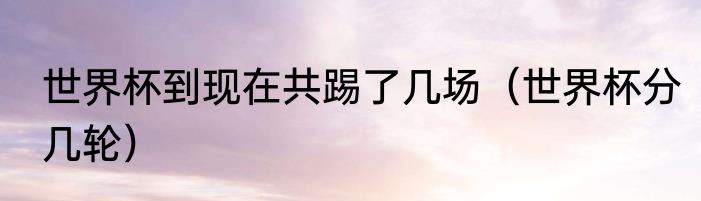 世界杯到现在共踢了几场（世界杯分几轮）