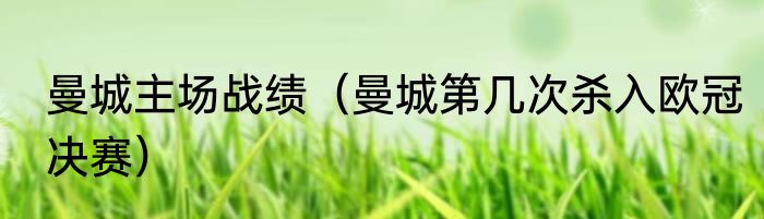 曼城主场战绩（曼城第几次杀入欧冠决赛）