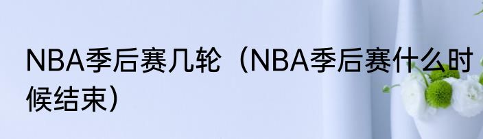 NBA季后赛几轮（NBA季后赛什么时候结束）