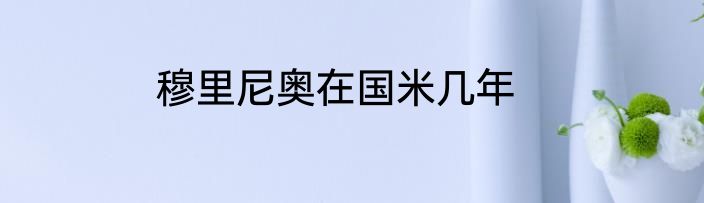 穆里尼奥在国米几年