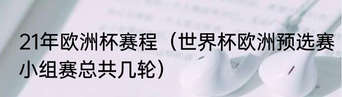 21年欧洲杯赛程（世界杯欧洲预选赛小组赛总共几轮）