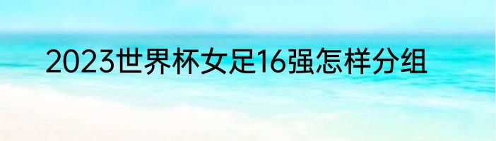 2023世界杯女足16强怎样分组