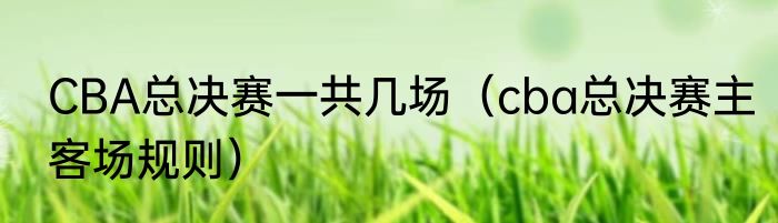 CBA总决赛一共几场（cba总决赛主客场规则）
