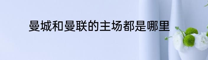 曼城和曼联的主场都是哪里