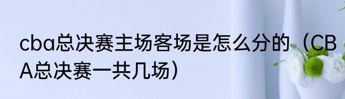 cba总决赛主场客场是怎么分的（CBA总决赛一共几场）