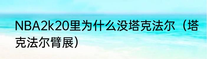 NBA2k20里为什么没塔克法尔（塔克法尔臂展）