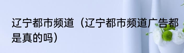 辽宁都市频道（辽宁都市频道广告都是真的吗）