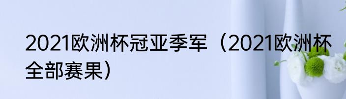 2021欧洲杯冠亚季军（2021欧洲杯全部赛果）
