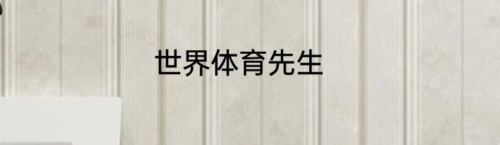 世界体育先生
