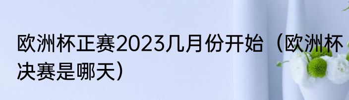 欧洲杯正赛2023几月份开始（欧洲杯决赛是哪天）