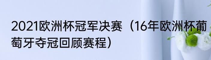 2021欧洲杯冠军决赛（16年欧洲杯葡萄牙夺冠回顾赛程）
