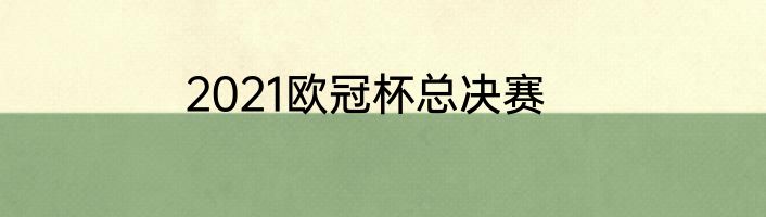 2021欧冠杯总决赛