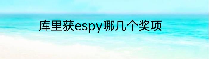 库里获espy哪几个奖项
