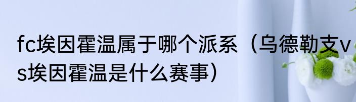fc埃因霍温属于哪个派系（乌德勒支vs埃因霍温是什么赛事）