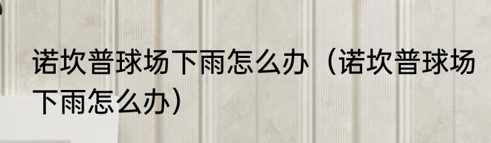 诺坎普球场下雨怎么办（诺坎普球场下雨怎么办）